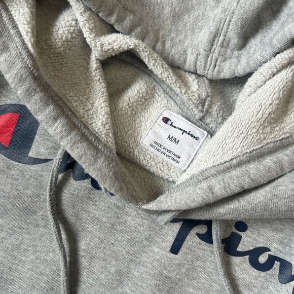 Champion Hoodie Bundle Men’s Medium Navy Gray Script Logo Pullover - Picture 3 of 3